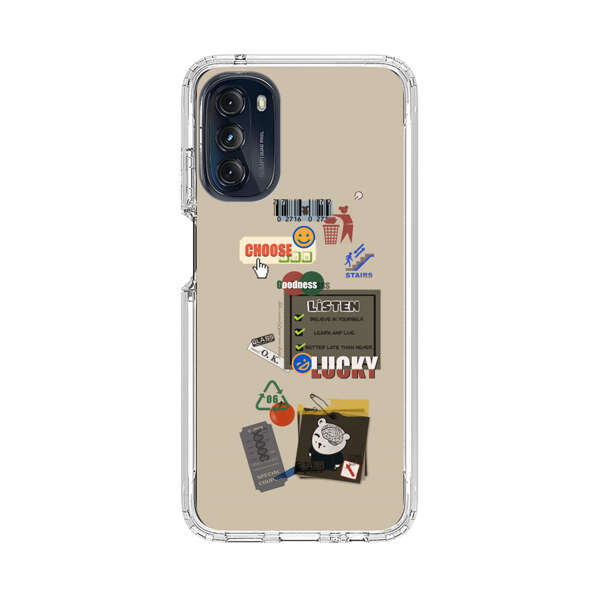 Creative Collage of Motivational Elements Motorola Moto G 5G (2022) Case