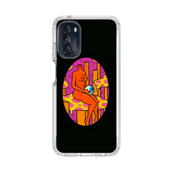 Faceless Nude Figure Holding Sphere Abstract Art Motorola Moto G 5G (2022) Case
