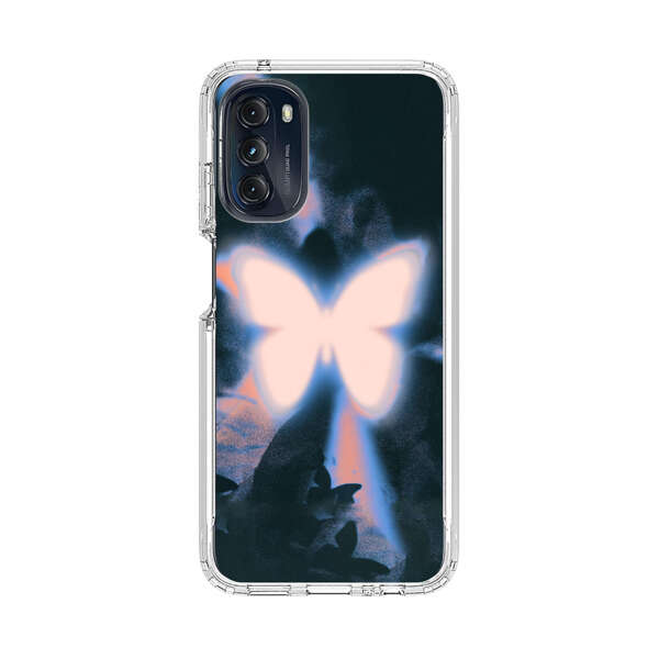 Glowing White Butterfly Motorola Moto G 5G (2022) Case
