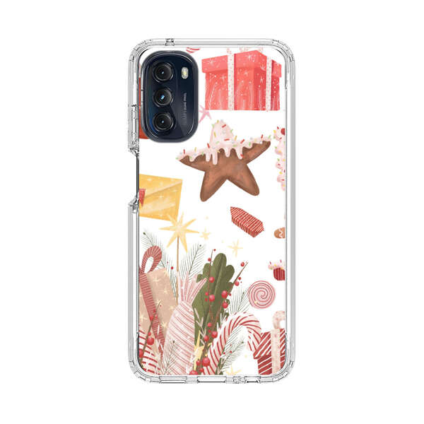 Holiday Gingerbread Candy Cane Gifts Motorola Moto G 5G (2022) Case