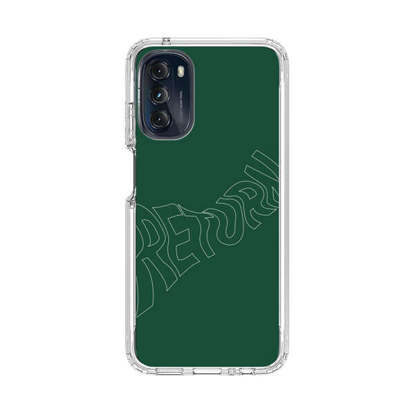 Minimalist Green Wavy Return Text Motorola Moto G 5G (2022) Case
