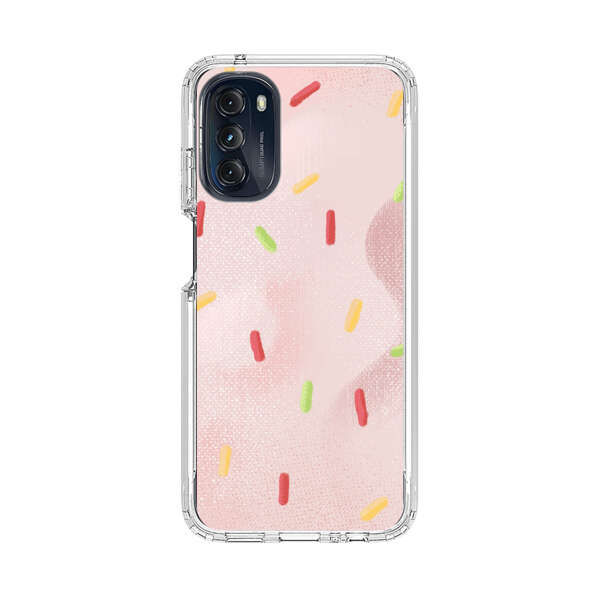 Pastel Pink Sprinkles Pattern Motorola Moto G 5G (2022) Case