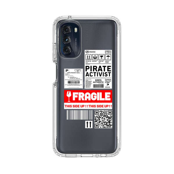Pirate Activist Fragile Shipping Label Motorola Moto G 5G (2022) Case