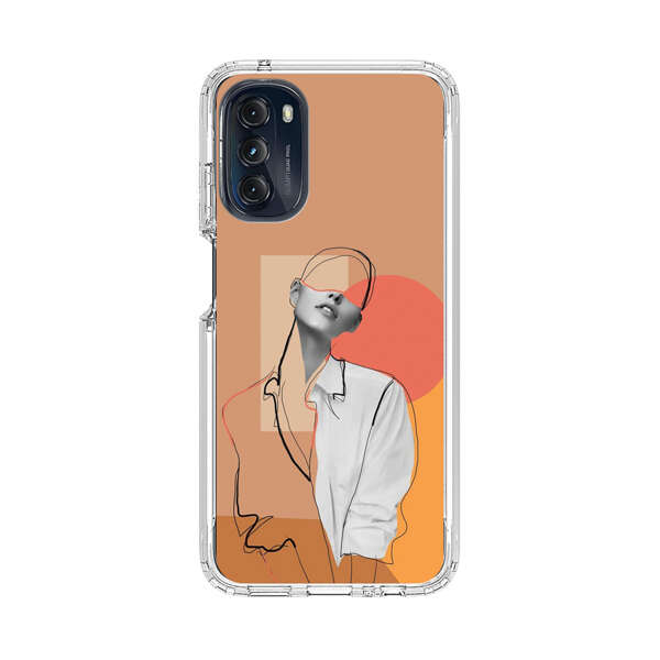 Stylish Abstract Portrait Art Motorola Moto G 5G (2022) Case