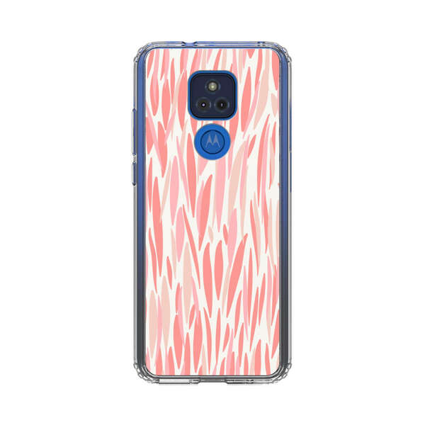 Abstract Coral Wavy Lines Pattern Motorola Moto G Play (2021) Case