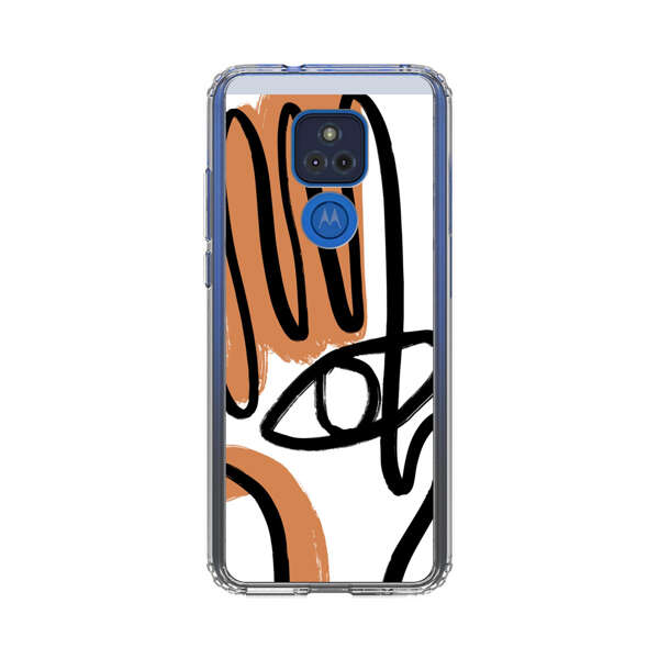 Abstract Minimalist Hand with Eye Motorola Moto G Play (2021) Case