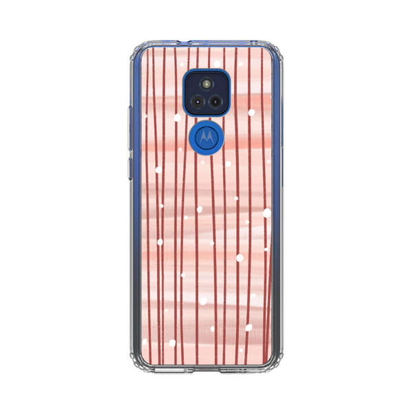 Abstract Vertical Lines Pink Pattern Motorola Moto G Play (2021) Case
