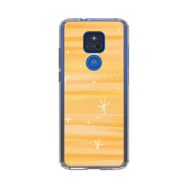 Bright Orange Star Pattern Motorola Moto G Play (2021) Case