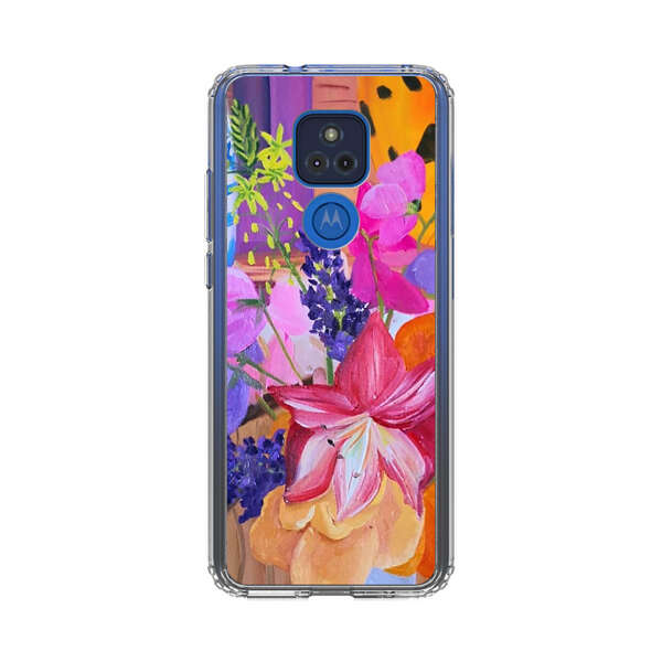 Bright Vibrant Floral Still Life Motorola Moto G Play (2021) Case