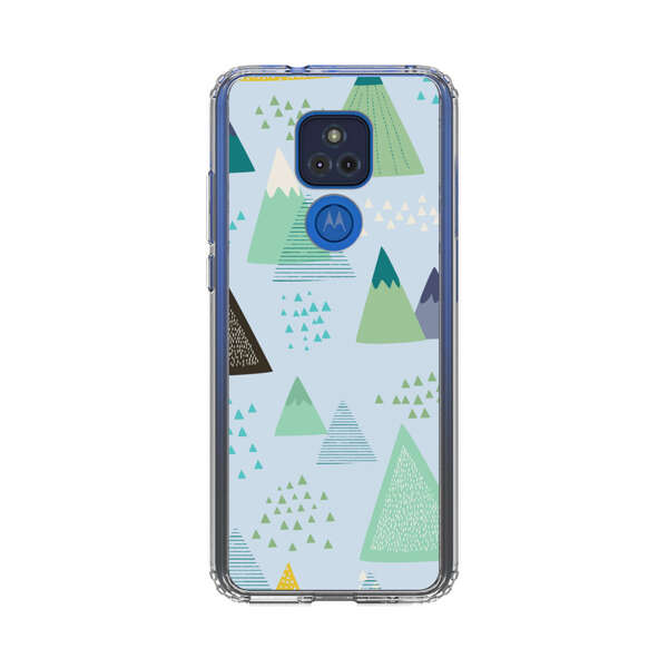 Colorful Abstract Mountain Pattern Motorola Moto G Play (2021) Case