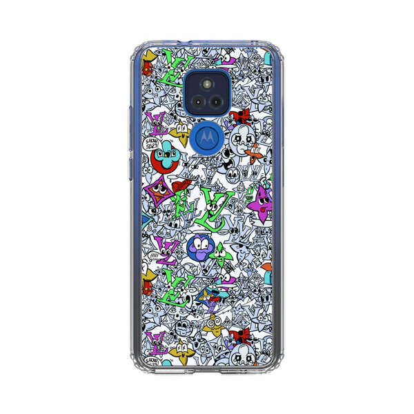 Colorful Cartoon Graffiti Pattern Motorola Moto G Play (2021) Case