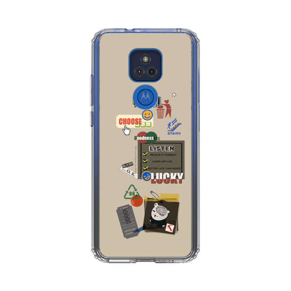 Creative Collage of Motivational Elements Motorola Moto G Play (2021) Case