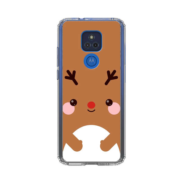 Cute Minimalist Reindeer Cartoon Motorola Moto G Play (2021) Case