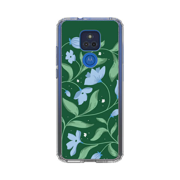 Delicate Blue Floral Illustration Motorola Moto G Play (2021) Case