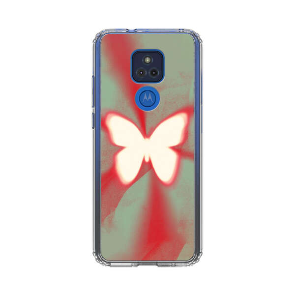 Glowing White Butterfly Abstract Radiant Design Motorola Moto G Play (2021) Case