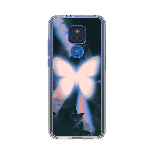 Glowing White Butterfly Motorola Moto G Play (2021) Case