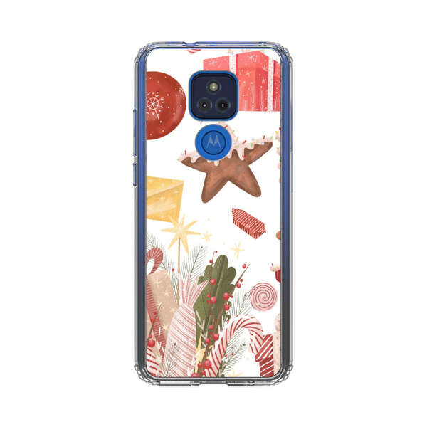 Holiday Gingerbread Candy Cane Gifts Motorola Moto G Play (2021) Case
