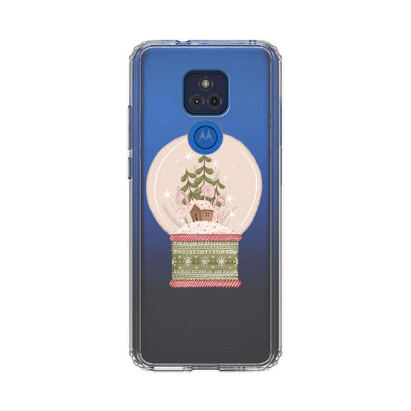 Holiday Snow Globe with Gingerbread House Motorola Moto G Play (2021) Case