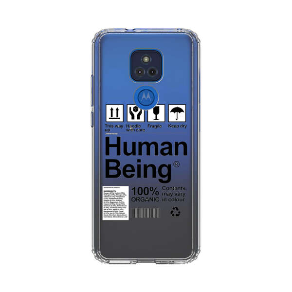 Human Being Fragile Label Design Motorola Moto G Play (2021) Case