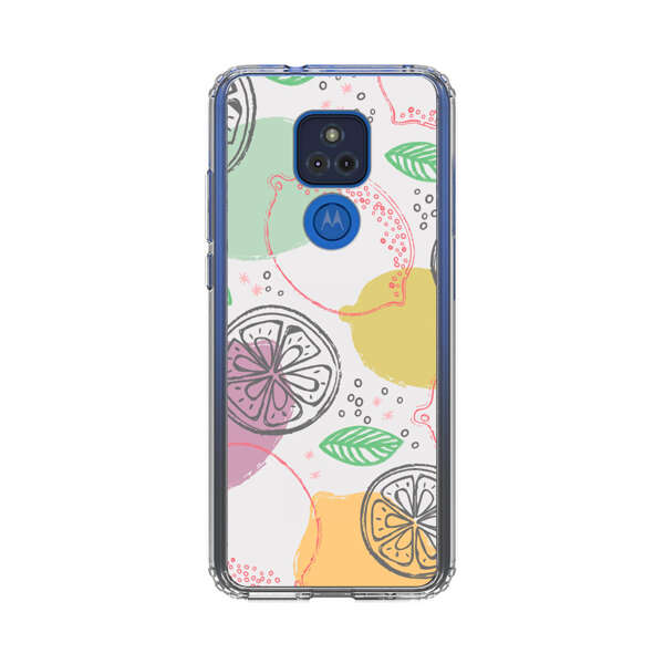 Lemon Colorful Abstract Pattern Motorola Moto G Play (2021) Case