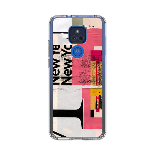 Modern Abstract Collage Artwork Motorola Moto G Play (2021) Case