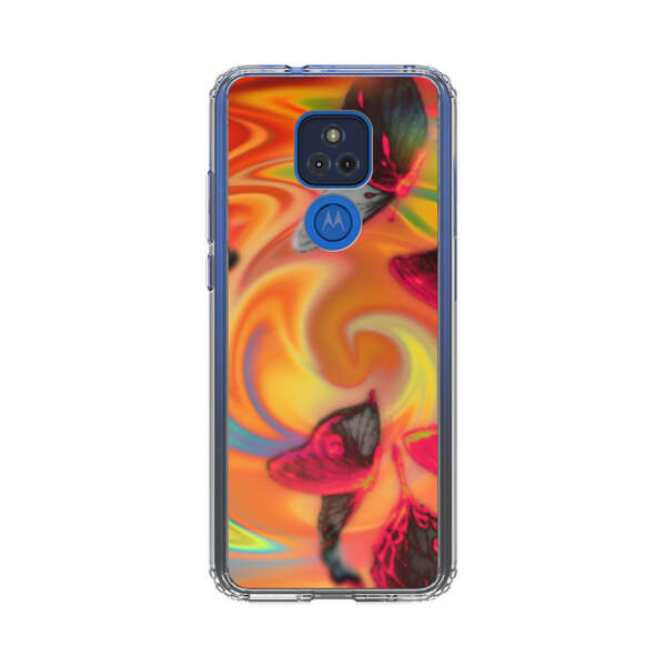Psychedelic Butterflies Swirl Motorola Moto G Play (2021) Case