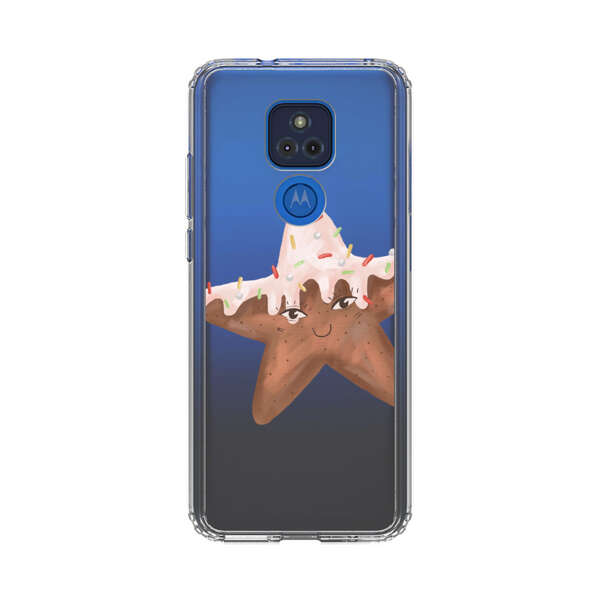 Smiling Gingerbread Star Cookie Motorola Moto G Play (2021) Case