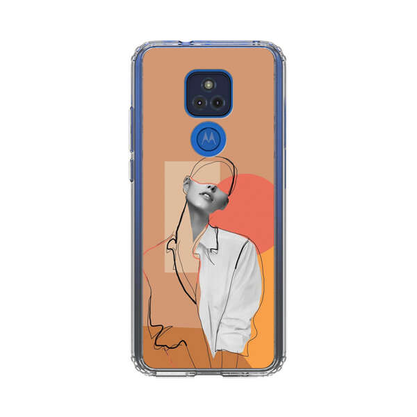 Stylish Abstract Portrait Art Motorola Moto G Play (2021) Case