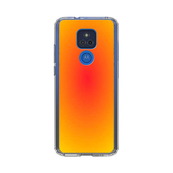 Vibrant Red Focal Point with Yellow Gradient Background Motorola Moto G Play (2021) Case