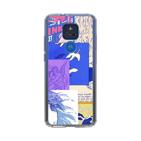 Vibrant Retro Pop Art Collage Motorola Moto G Play (2021) Case