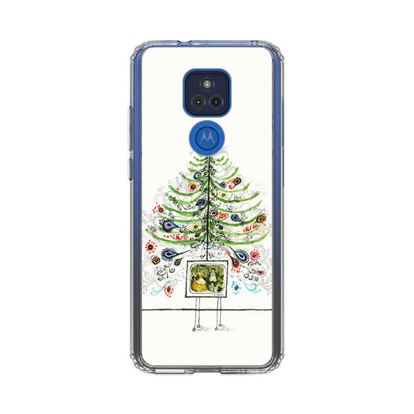 Whimsical Christmas Tree Artistic Design Motorola Moto G Play (2021) Case