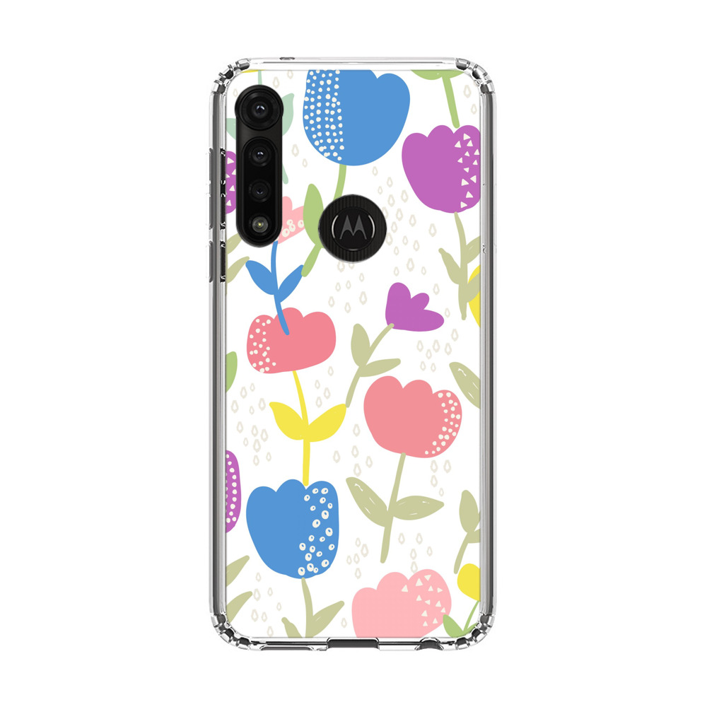 Colorful Tulip Floral Pattern Motorola Moto G Power (2020) Case