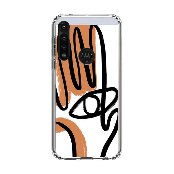 Abstract Minimalist Hand with Eye Motorola Moto G Power (2020) Case