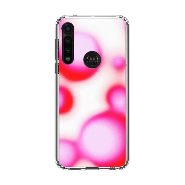 Abstract Pink and Red Blurry Circles Motorola Moto G Power (2020) Case