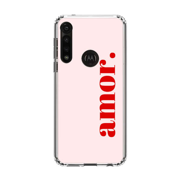Amor Love Bold Red Text Motorola Moto G Power (2020) Case