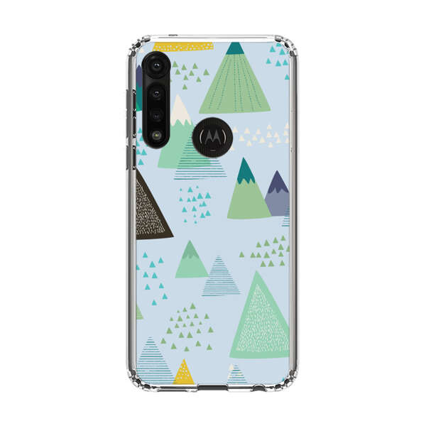 Colorful Abstract Mountain Pattern Motorola Moto G Power (2020) Case