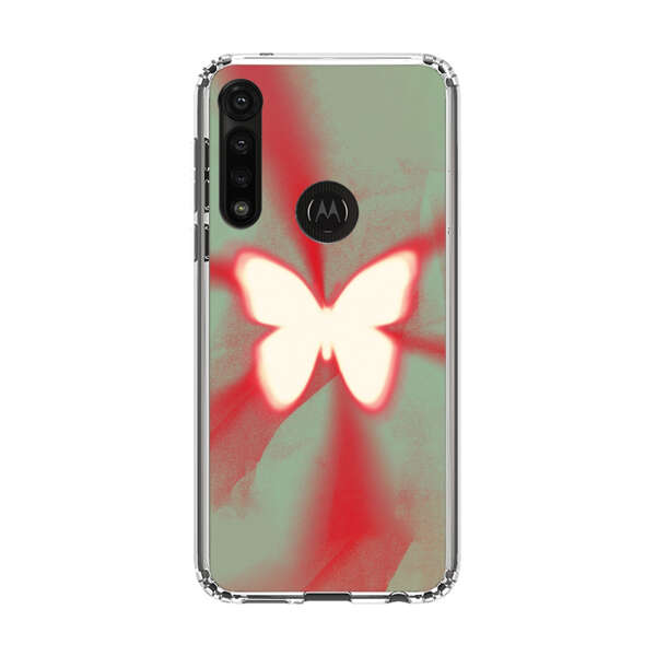 Glowing White Butterfly Abstract Radiant Design Motorola Moto G Power (2020) Case