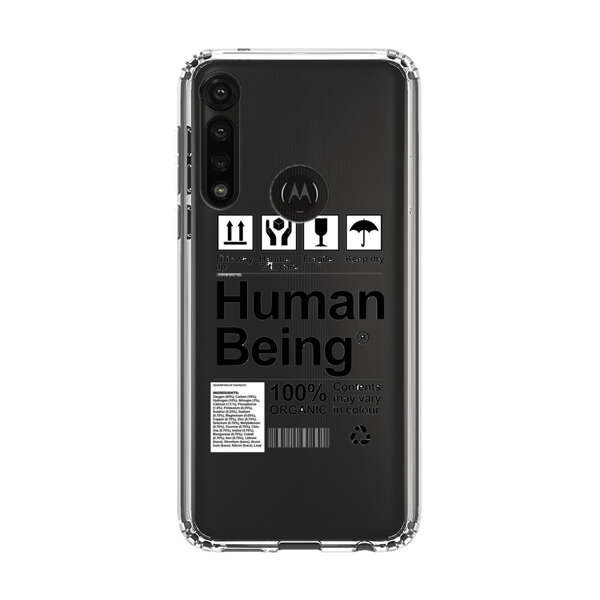 Human Being Fragile Label Design Motorola Moto G Power (2020) Case