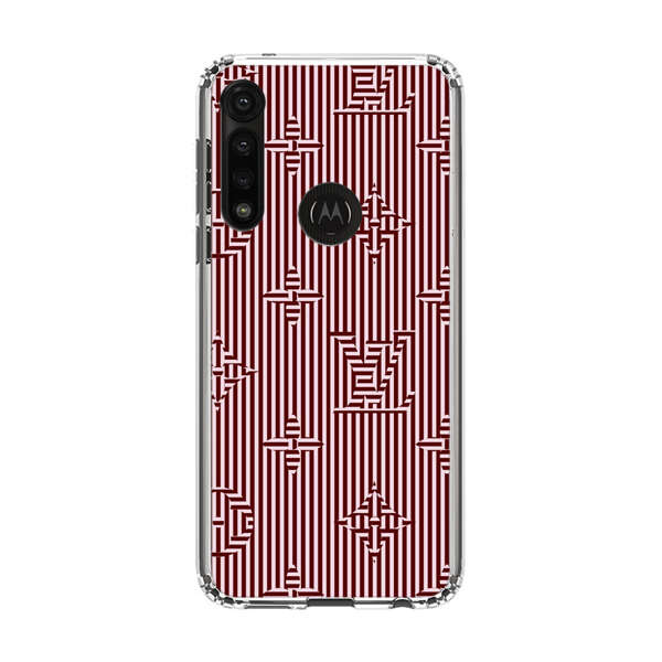 Intricate Geometric Striped Pattern Motorola Moto G Power (2020) Case