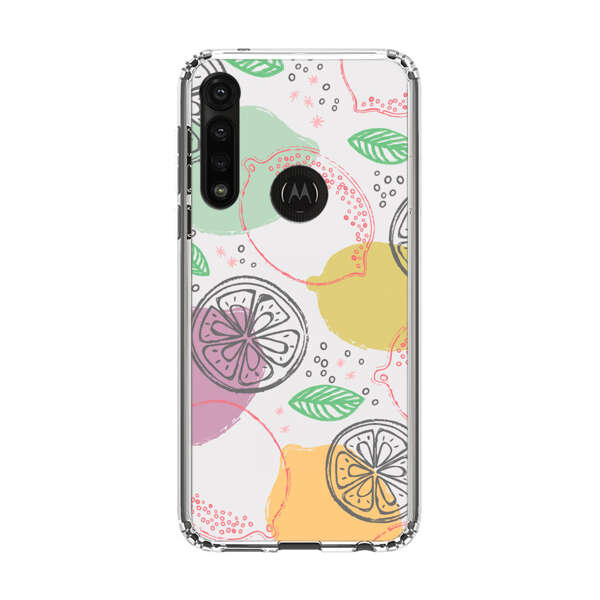 Lemon Colorful Abstract Pattern Motorola Moto G Power (2020) Case