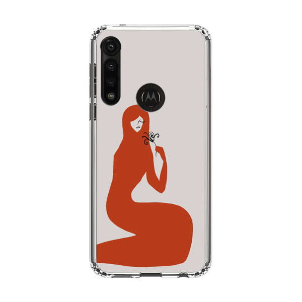 Minimalist Abstract Woman Silhouette Motorola Moto G Power (2020) Case