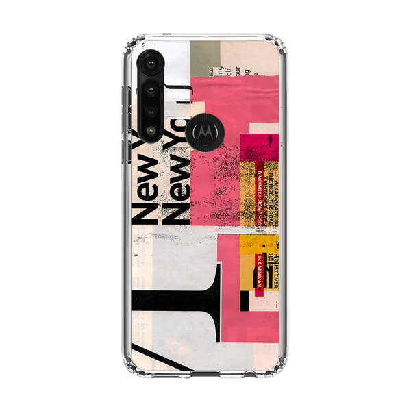 Modern Abstract Collage Artwork Motorola Moto G Power (2020) Case