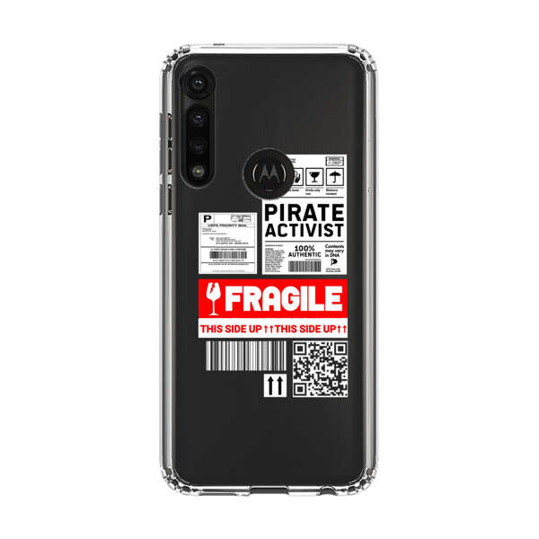 Pirate Activist Fragile Shipping Label Motorola Moto G Power (2020) Case