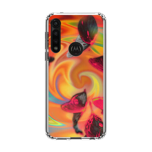 Psychedelic Butterflies Swirl Motorola Moto G Power (2020) Case