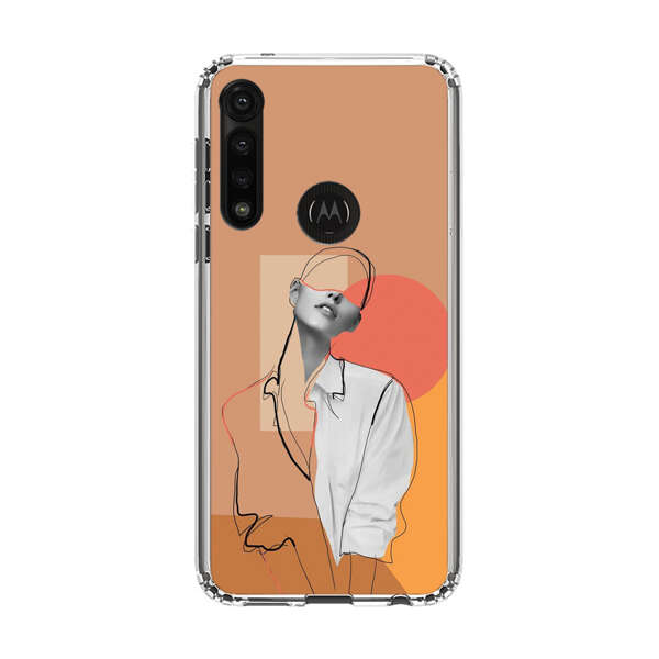 Stylish Abstract Portrait Art Motorola Moto G Power (2020) Case