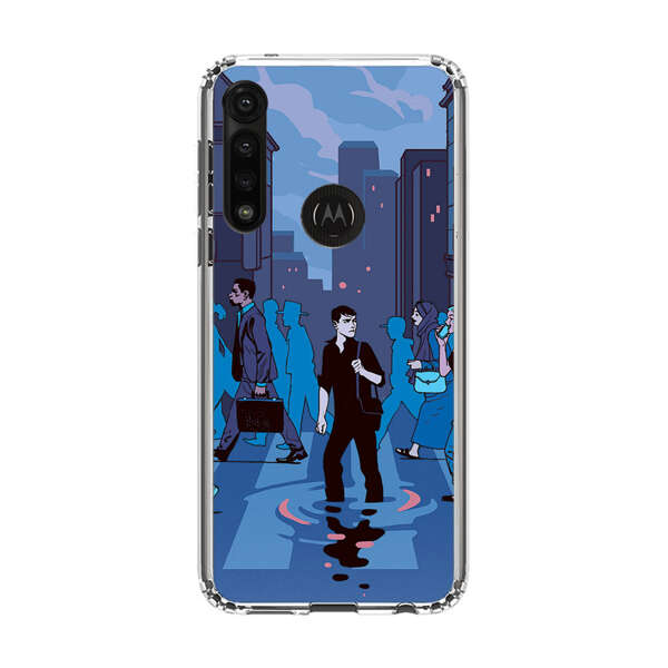 Urban Lonely Person Crosswalk Motorola Moto G Power (2020) Case