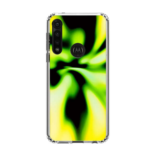 Vibrant Abstract Green and Yellow Swirl Motorola Moto G Power (2020) Case