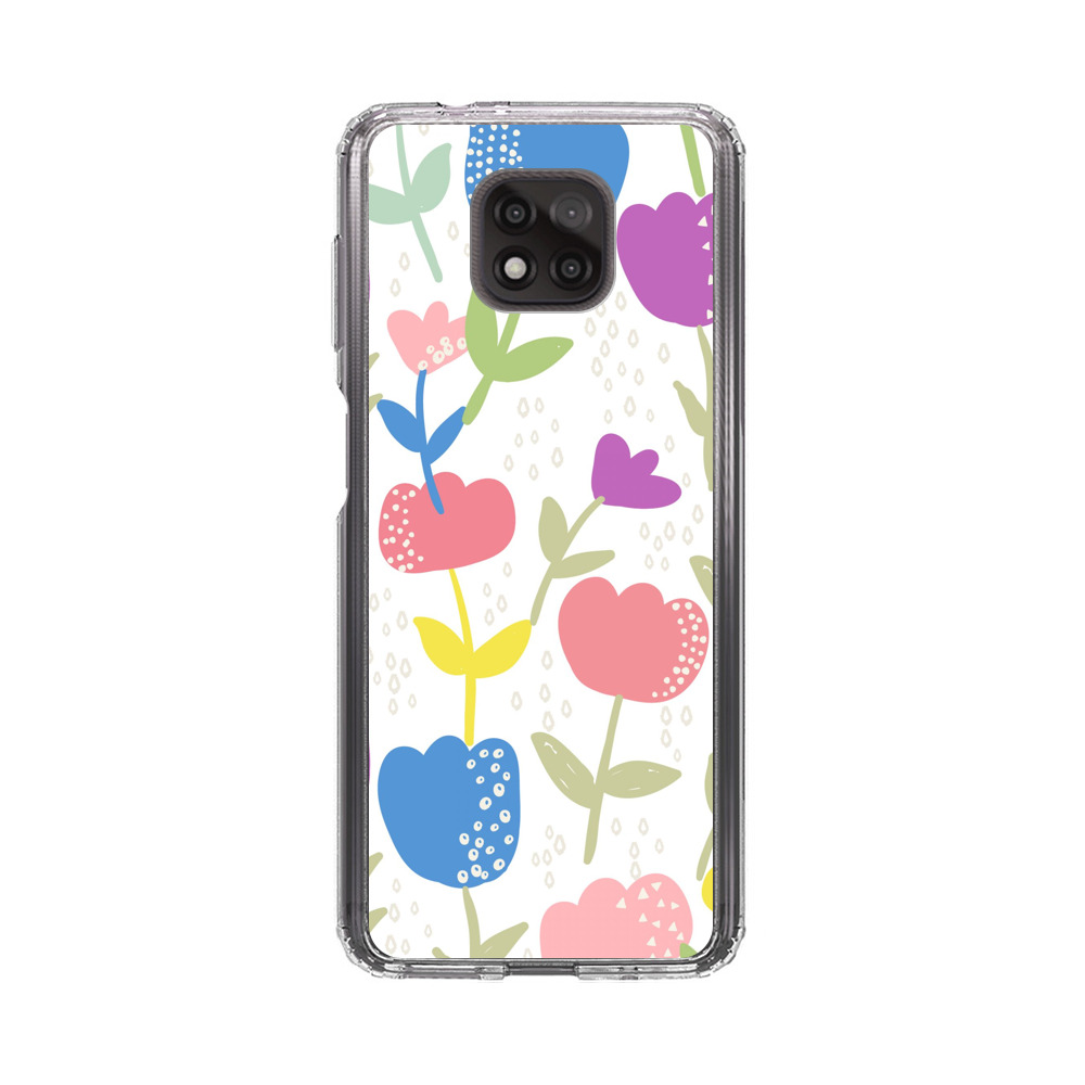 Colorful Tulip Floral Pattern Motorola Moto G Power (2021) Case