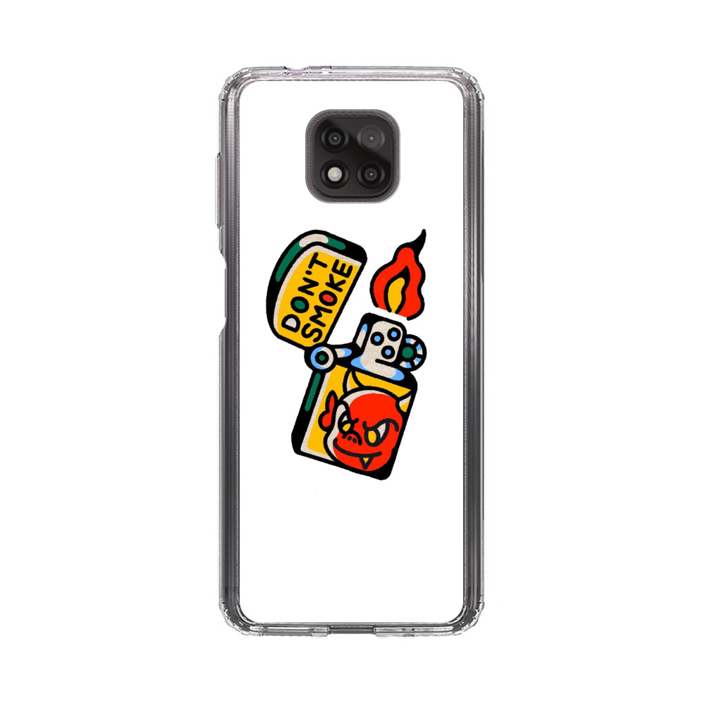 Don't Smoke Vintage Lighter with Devil Face Motorola Moto G Power (2021) Case