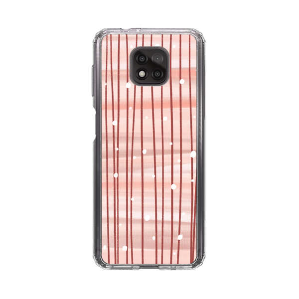 Abstract Vertical Lines Pink Pattern Motorola Moto G Power (2021) Case